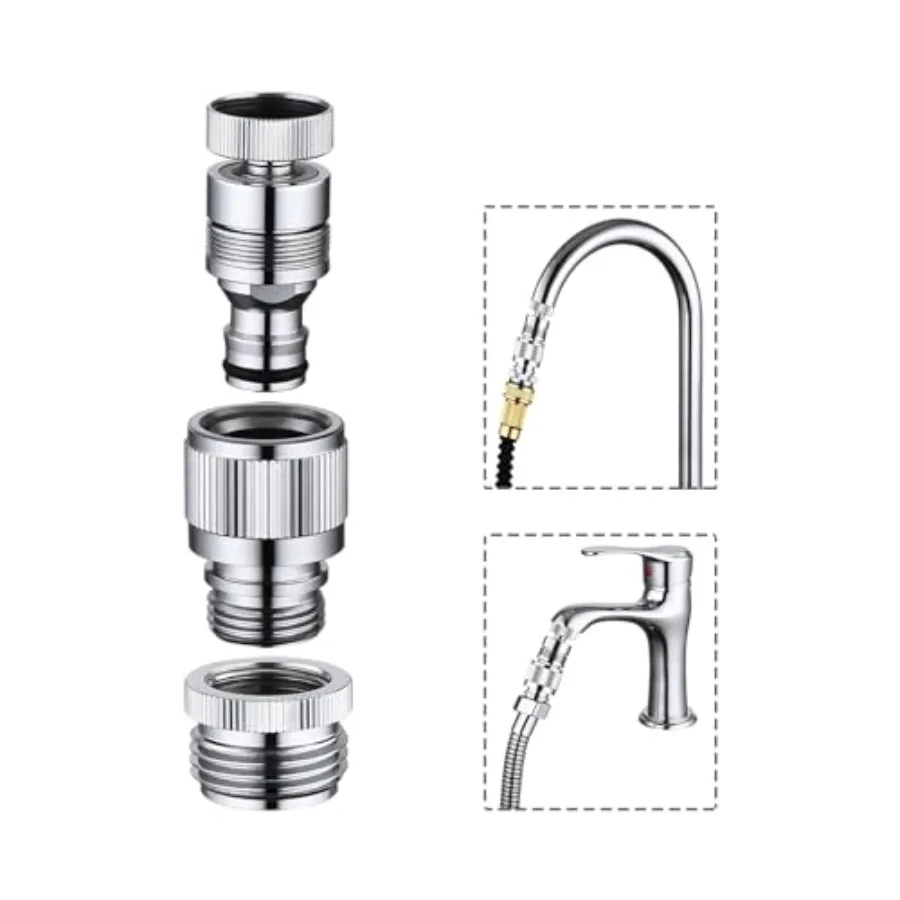 Kitchen Sink Quick Connecr, Dishwasher Washer Snap Coupling Adapter, for Bathroom Kitchen/Shower
Kitchen Sink Quick Connecr, Dishwasher Washer Snap Coupling Adapter, for Bathroom Kitchen/Shower