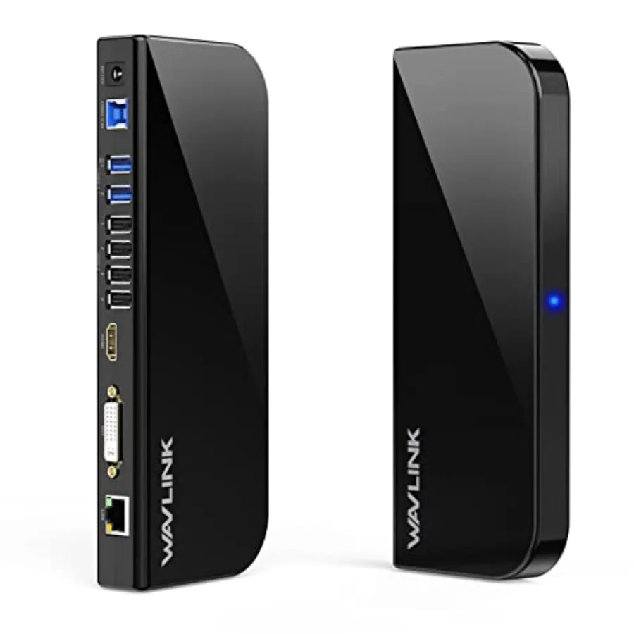 USB laptop docking station for dual monitors in office use, aluminum alloy body, matte black finish, supports DisplayLink with
USB laptop docking station for dual monitors in office use, aluminum alloy body, matte black finish, supports DisplayLink with