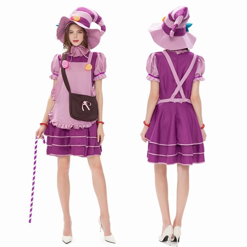 Halloween Adult Women's French Maid Dress Cute Maid Candy Witch Cosplay High Quality Party Performance Costume
Halloween Adult Women's French Maid Dress Cute Maid Candy Witch Cosplay High Quality Party Performance Costume