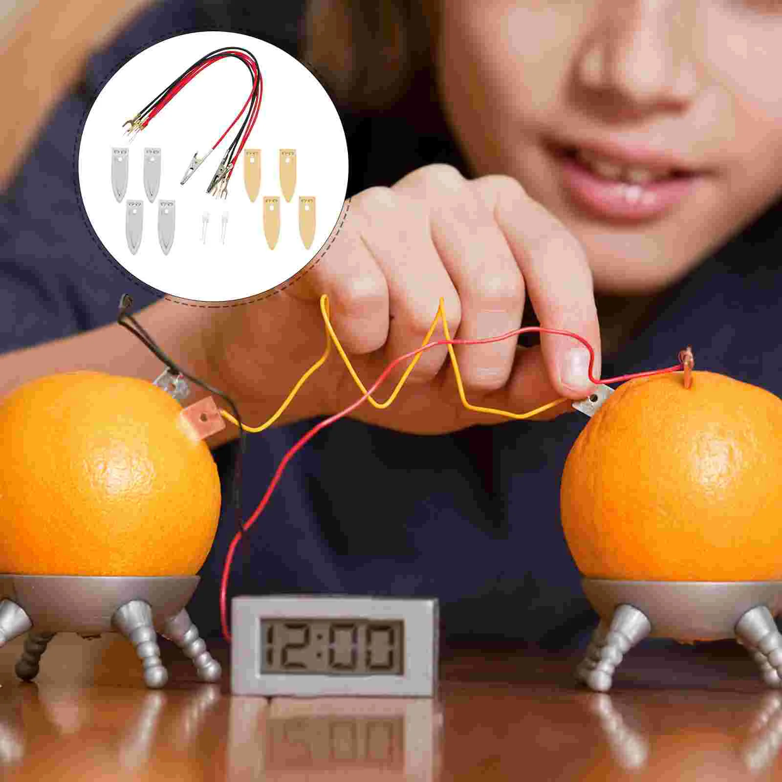 Toy Set Power Generation Experiment Equipment Student Board Metal Science Project Fruit
Toy Set Power Generation Experiment Equipment Student Board Metal Science Project Fruit