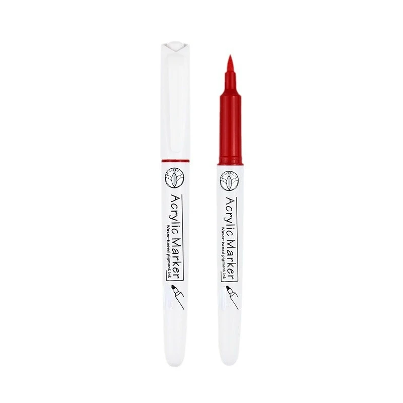 Soft-tip Acrylic Marker 12/24 Color Graffiti impermeable water-based pet nail marker
Soft-tip Acrylic Marker 12/24 Color Graffiti impermeable water-based pet nail marker