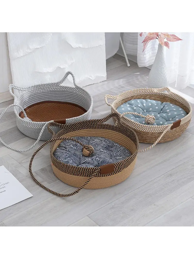 Warmly Woven Natural Rattan Bed for Winter Ultra Large Pet Nest All Season House Comfortable Cozy Furniture
Warmly Woven Natural Rattan Bed for Winter Ultra Large Pet Nest All Season House Comfortable Cozy Furniture