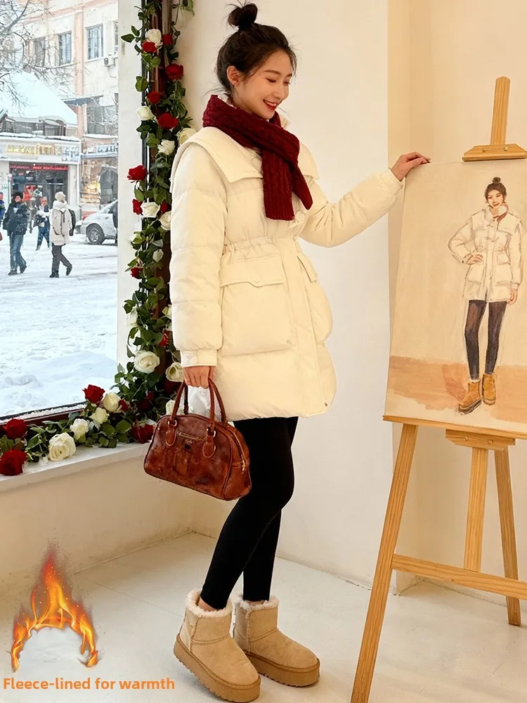 Korean Sle Commuter ort Thiened Fce Women's Warm Outerwear Winter Season Faionable And Properly Sized Jaet
Korean Sle Commuter ort Thiened Fce Women's Warm Outerwear Winter Season Faionable And Properly Sized Jaet