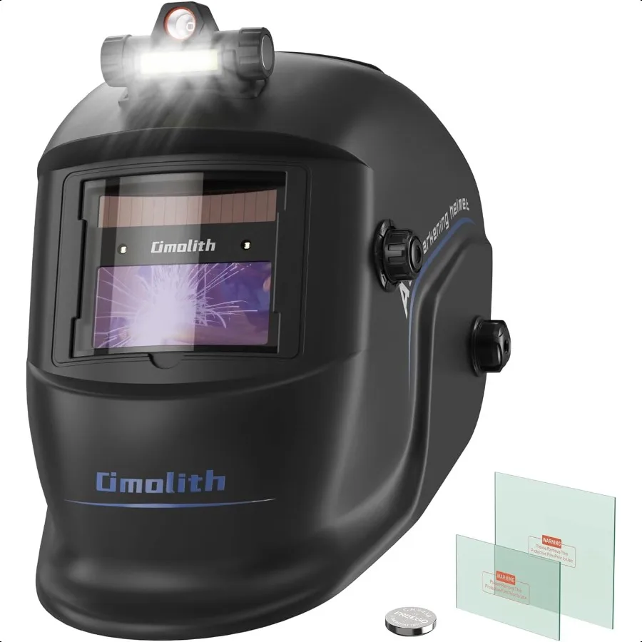 1 1 1 1 True Color Auto Darkening Welding Helmet with light Solar Powered Wide Shade 4 913 for TIG MIG Stick Weld Hood Mask
1 1 1 1 True Color Auto Darkening Welding Helmet with light Solar Powered Wide Shade 4 913 for TIG MIG Stick Weld Hood Mask