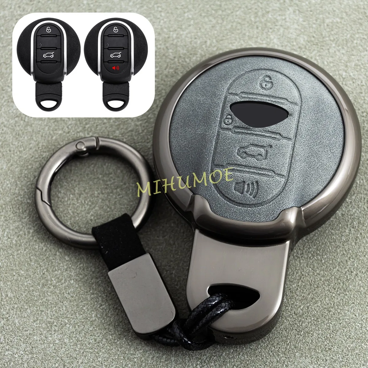 Для Mini Cooper Clubman Countryman F54 F55 F56 F57 F60 Металлический кожаный автомобильный брелок для ключей Чехол для ключей Аксессуары 
Для Mini Cooper Clubman Countryman F54 F55 F56 F57 F60 Металлический кожаный автомобильный брелок для ключей Чехол для ключей Аксессуары