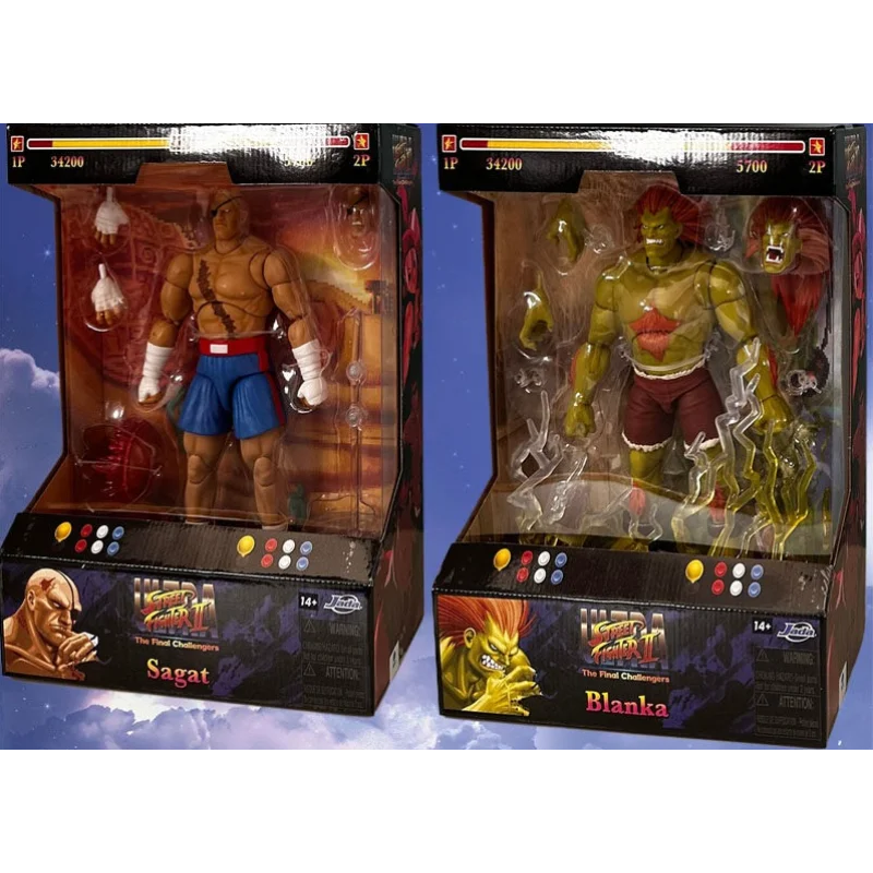 Jada Street Fighter 1/12 Electric Blue Wolf Blanka Iron Mask One-Eyed Dragon Sagat 6-inch Articulated Figure Collectible
Jada Street Fighter 1/12 Electric Blue Wolf Blanka Iron Mask One-Eyed Dragon Sagat 6-inch Articulated Figure Collectible