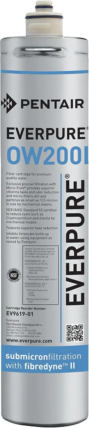 Water Filter Cartridge Replacement for OW200L, Reduces Lead, Chlorine & Cysts, 1/2 Micron, NSF Certified
Water Filter Cartridge Replacement for OW200L, Reduces Lead, Chlorine & Cysts, 1/2 Micron, NSF Certified