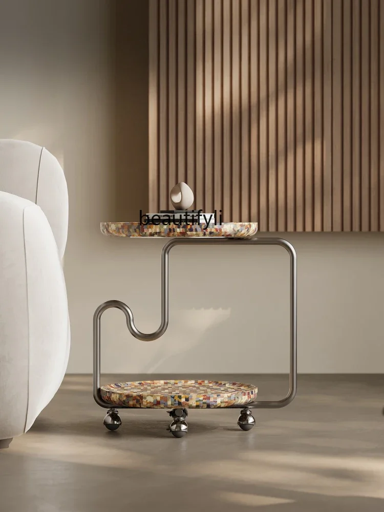 07Art Movable Trolley Italian Minimalist Sofa Edge Side Table Corner Table Stainless Steel
07Art Movable Trolley Italian Minimalist Sofa Edge Side Table Corner Table Stainless Steel