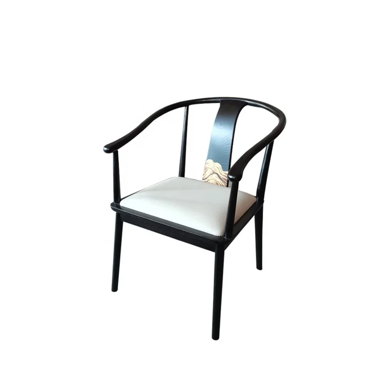 ER-New Chinese Style Solid Wood Leather Dining Chair with Armrest for Hotel Restaurant Dining Living Room Hotel Villa Chair~
ER-New Chinese Style Solid Wood Leather Dining Chair with Armrest for Hotel Restaurant Dining Living Room Hotel Villa Chair~