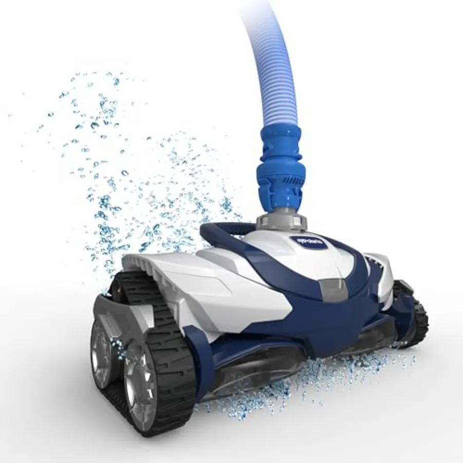Inground pool cleaner, PVC hose, gray, energy efficient with wall-climbing and active scrubbing brushes
Inground pool cleaner, PVC hose, gray, energy efficient with wall-climbing and active scrubbing brushes