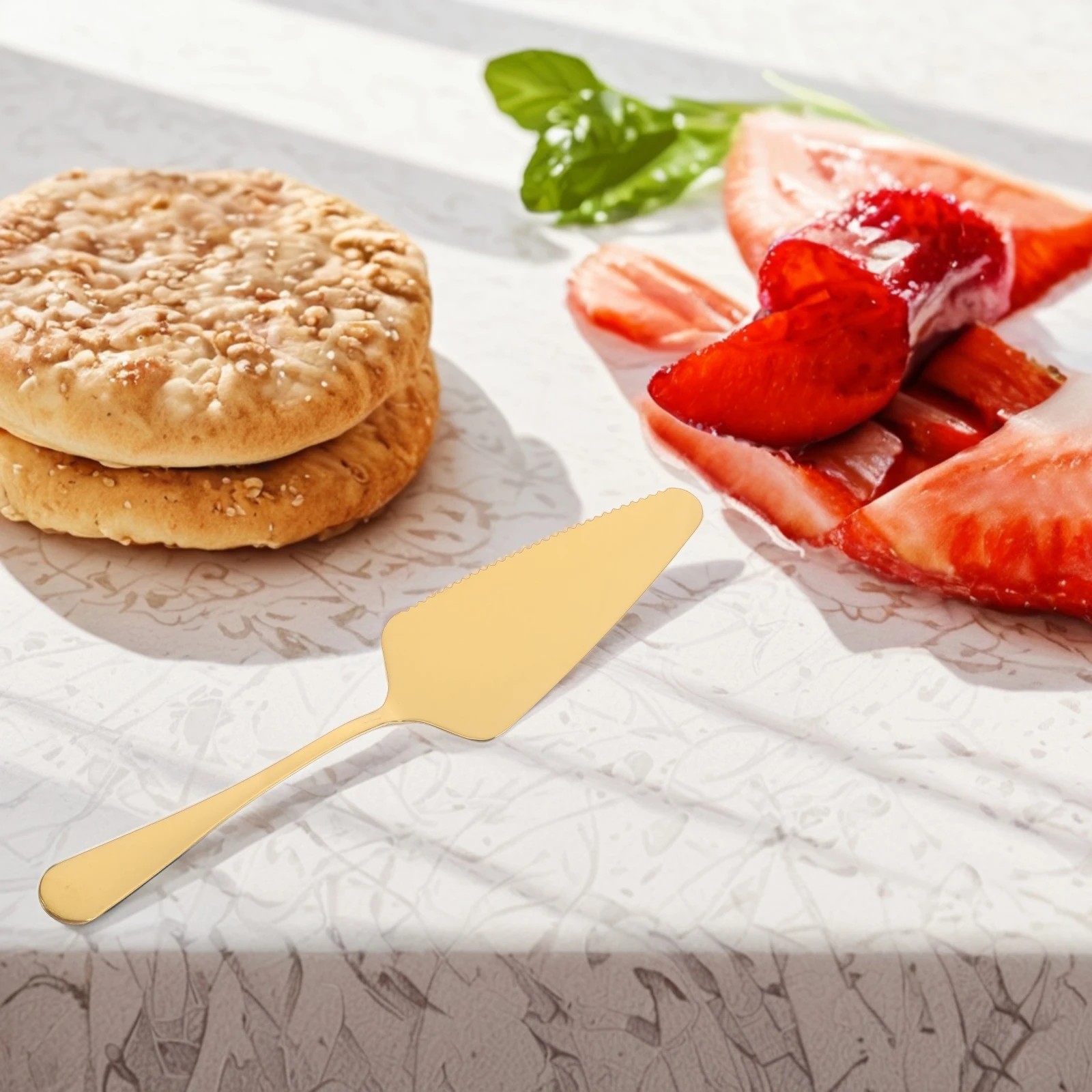 Cake Shovel Stainless Steel Baking Spatula Serrated Blade Mirror Finish Kitchen Tool Gift Wedding Cake Server Practical
Cake Shovel Stainless Steel Baking Spatula Serrated Blade Mirror Finish Kitchen Tool Gift Wedding Cake Server Practical