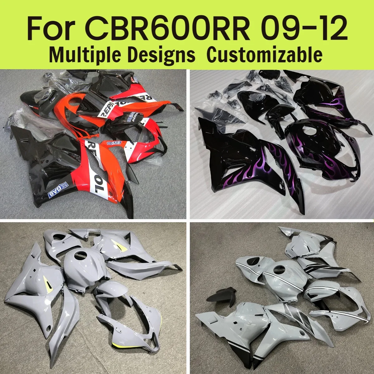 For Honda CBR 600RR 2009-2012 Custom Fairings CBR600RR 09-12 Aftermarket Fairing Kit Injection Motorcycle
For Honda CBR 600RR 2009-2012 Custom Fairings CBR600RR 09-12 Aftermarket Fairing Kit Injection Motorcycle