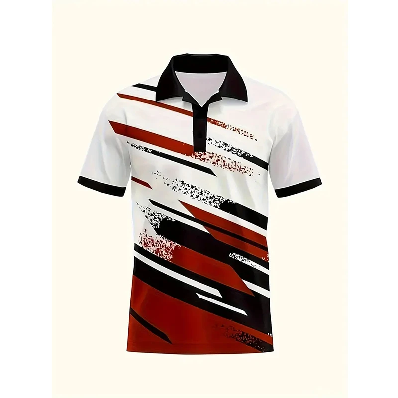 Men Summer Short Sleeve Fashion Loose Polo Shirt 100% Polyester Quick Drying Sports Fitness Casual Polo Shirt Tops Stripe Tees
Men Summer Short Sleeve Fashion Loose Polo Shirt 100% Polyester Quick Drying Sports Fitness Casual Polo Shirt Tops Stripe Tees