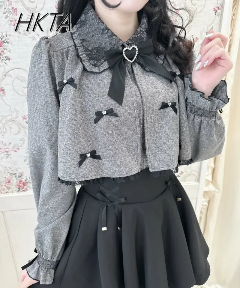 Rojita Shirt Top Blouse Women's Japanese Mine Lolita Cute Sweet Bow Laminated Ruffled Bubble Long-sleeve Shirts Camisas De Mujer
Rojita Shirt Top Blouse Women's Japanese Mine Lolita Cute Sweet Bow Laminated Ruffled Bubble Long-sleeve Shirts Camisas De Mujer