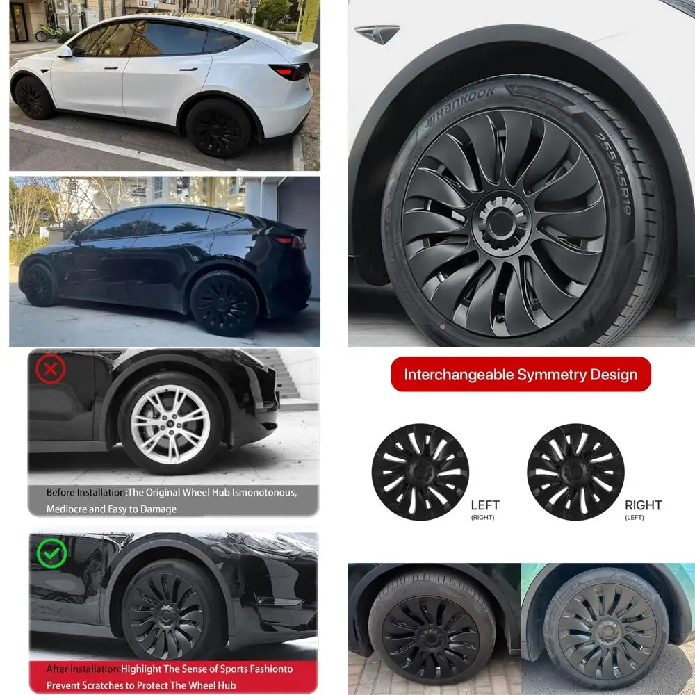 Подходит для Tesla Model Y, крышка ступицы, 19-дюймовый матовый черный цвет, поддержка логотипа, симметричный дизайн (4 шт.), стиль Uberturbine для 2020-2024 M
Подходит для Tesla Model Y, крышка ступицы, 19-дюймовый матовый черный цвет, поддержка логотипа, симметричный дизайн (4 шт.), стиль Uberturbine для 2020-2024 M