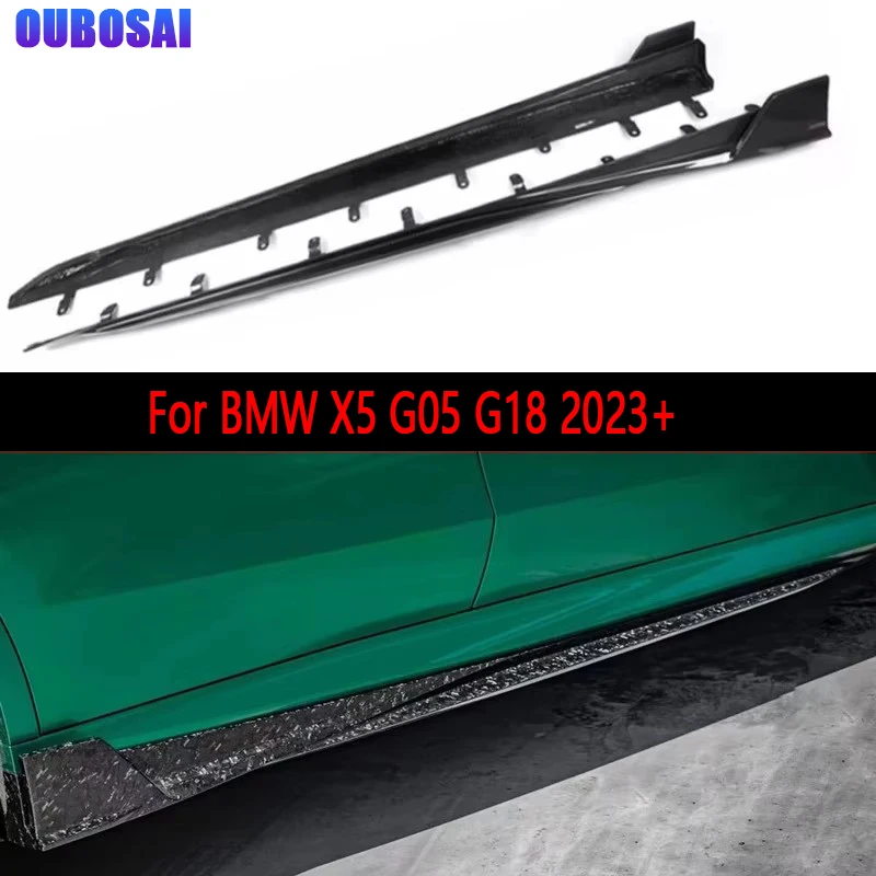 For BMW X5 G05 G18 2023+ Dry Carbon Fiber Side Skirts Side bumper Splitters Side skirt Cupwings Apron Side panel body kit 
For BMW X5 G05 G18 2023+ Dry Carbon Fiber Side Skirts Side bumper Splitters Side skirt Cupwings Apron Side panel body kit