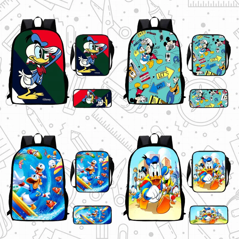 Cartoon Donald Duck Child School Backpack With Shoulder Bags Pencil Bag For Kindergarten,Light Weight School Bags For Boys Girls
Cartoon Donald Duck Child School Backpack With Shoulder Bags Pencil Bag For Kindergarten,Light Weight School Bags For Boys Girls