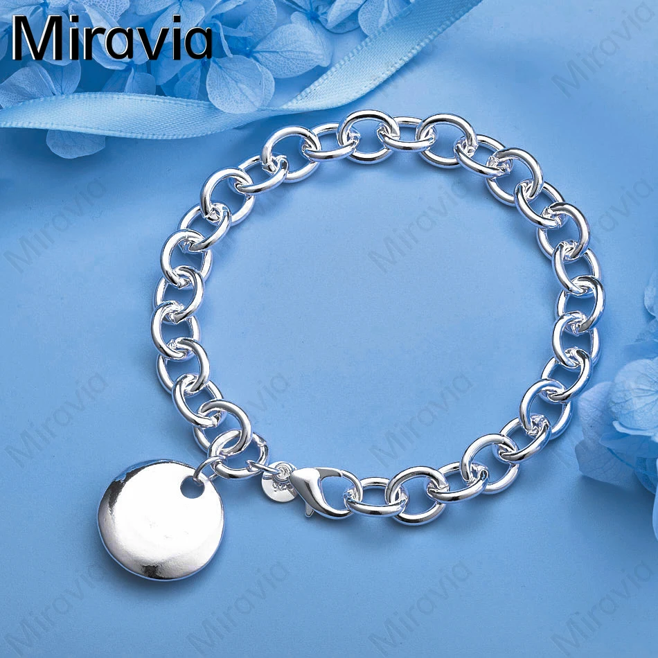 Miravia 925 Sterling Silver Round Cake Pendant Chain Bracelet Women Charm Fashion Party Jewelry
Miravia 925 Sterling Silver Round Cake Pendant Chain Bracelet Women Charm Fashion Party Jewelry