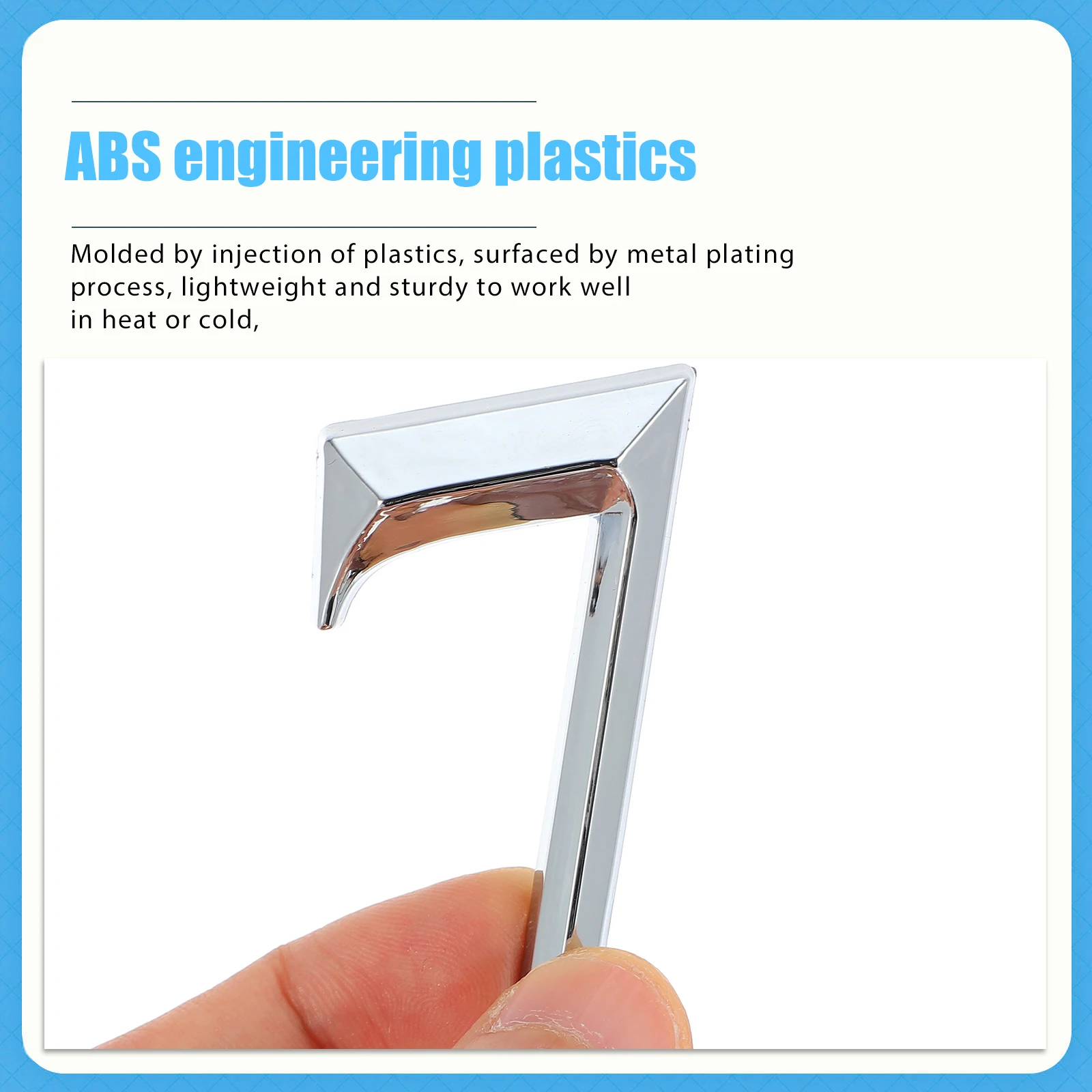 10pcs Digital Signage ABS Plastic Silver Texture Adhesive Door Numbers for Mailbox Waterproof Lightweight Practical Hotel Door
10pcs Digital Signage ABS Plastic Silver Texture Adhesive Door Numbers for Mailbox Waterproof Lightweight Practical Hotel Door