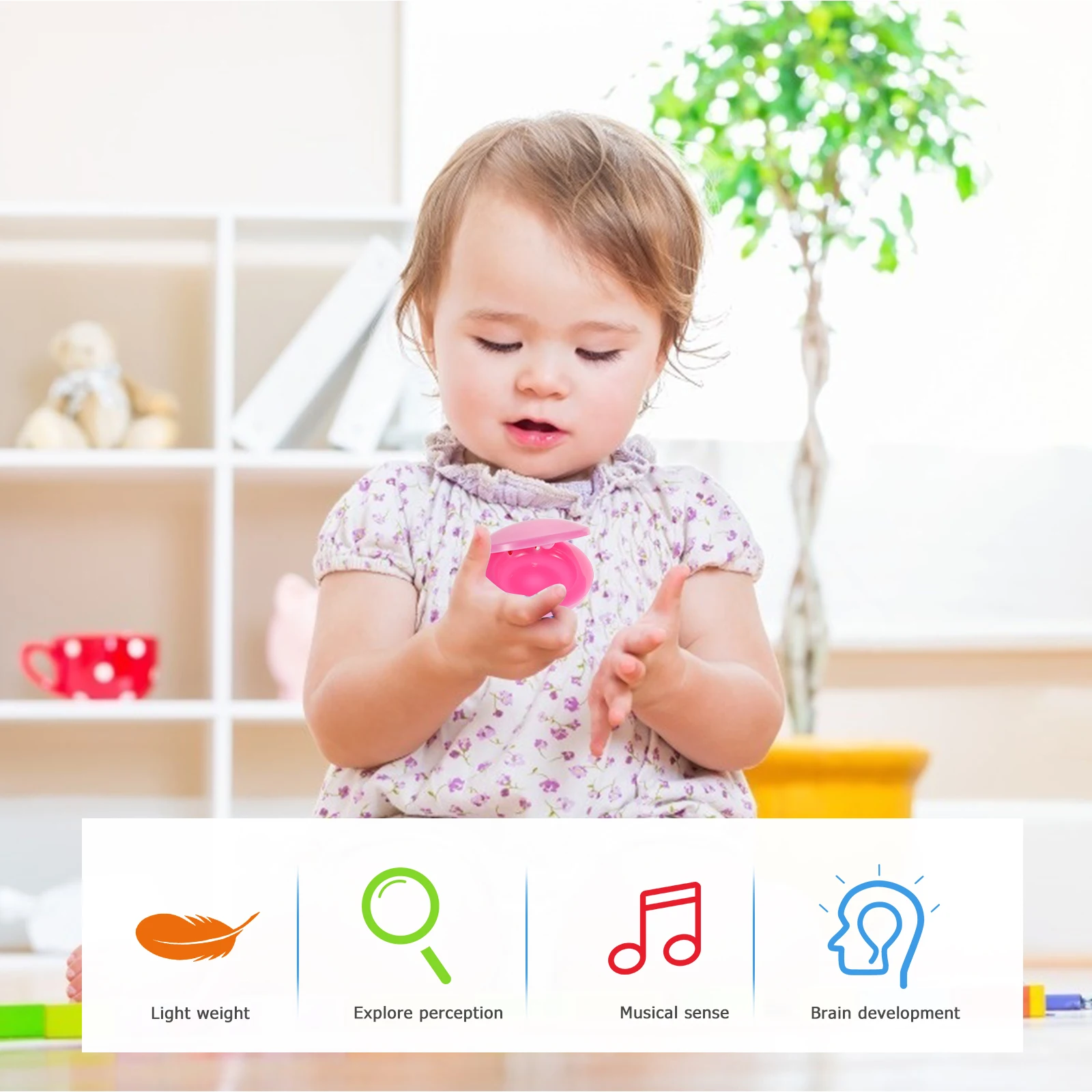 8 Pcs Finger Castanets Music s Musical Instrument Plastic s Instruments 
8 Pcs Finger Castanets Music s Musical Instrument Plastic s Instruments