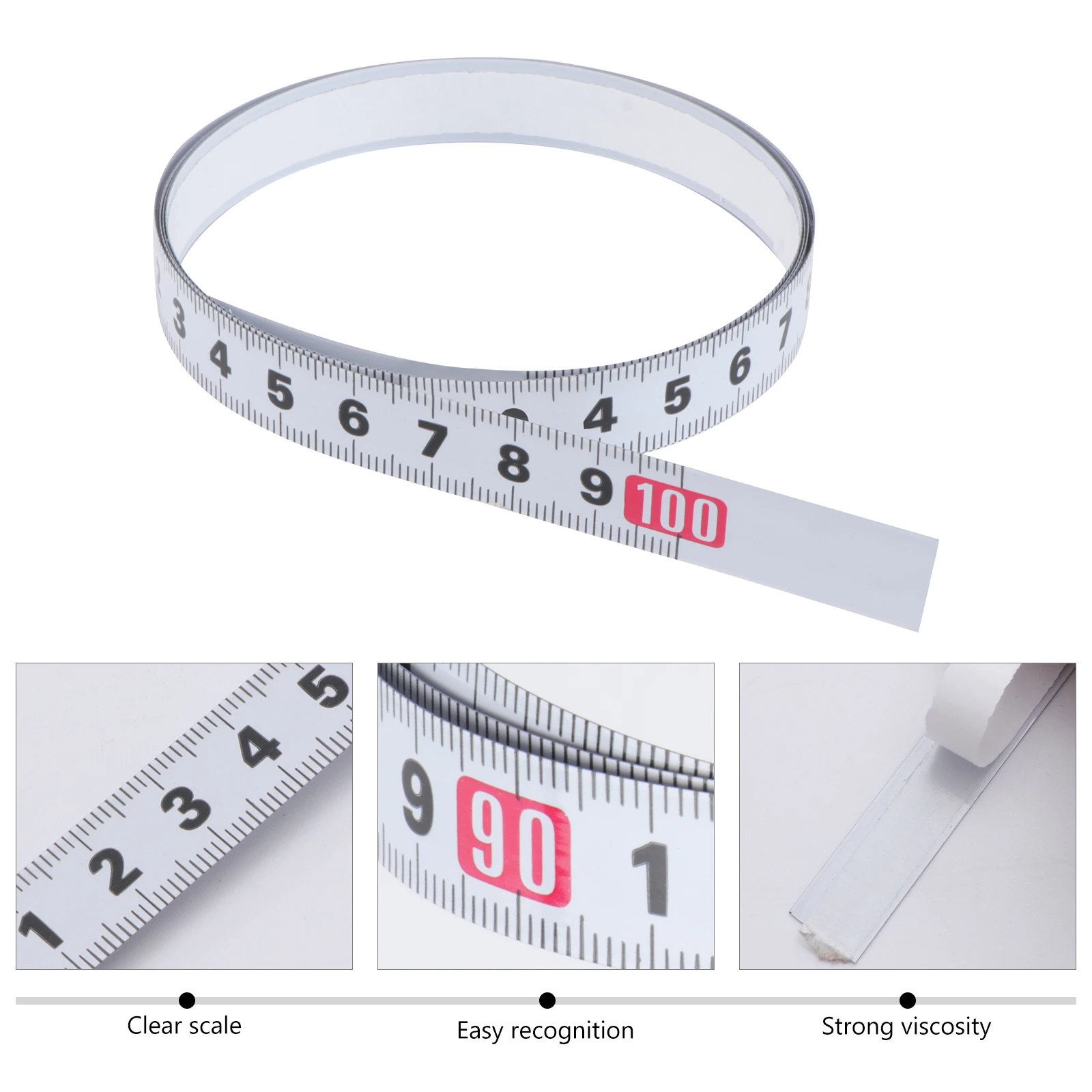 2pcs 1-Meter Steel Self Adhesive Miter Track Tape Metric Scale Ruler Woodworking Wear-Resistant Easy Cut For Tables Machines
2pcs 1-Meter Steel Self Adhesive Miter Track Tape Metric Scale Ruler Woodworking Wear-Resistant Easy Cut For Tables Machines