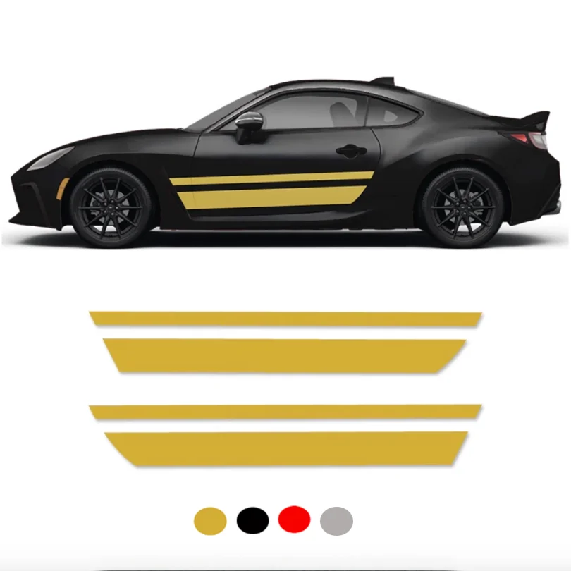 Pair Sport Sticker Waistline Stripe Line Vinyl Graphics Decoration Blackout Custom Wrapping Decal for Toyota GR86 GT86 FRS BRZ
Pair Sport Sticker Waistline Stripe Line Vinyl Graphics Decoration Blackout Custom Wrapping Decal for Toyota GR86 GT86 FRS BRZ
