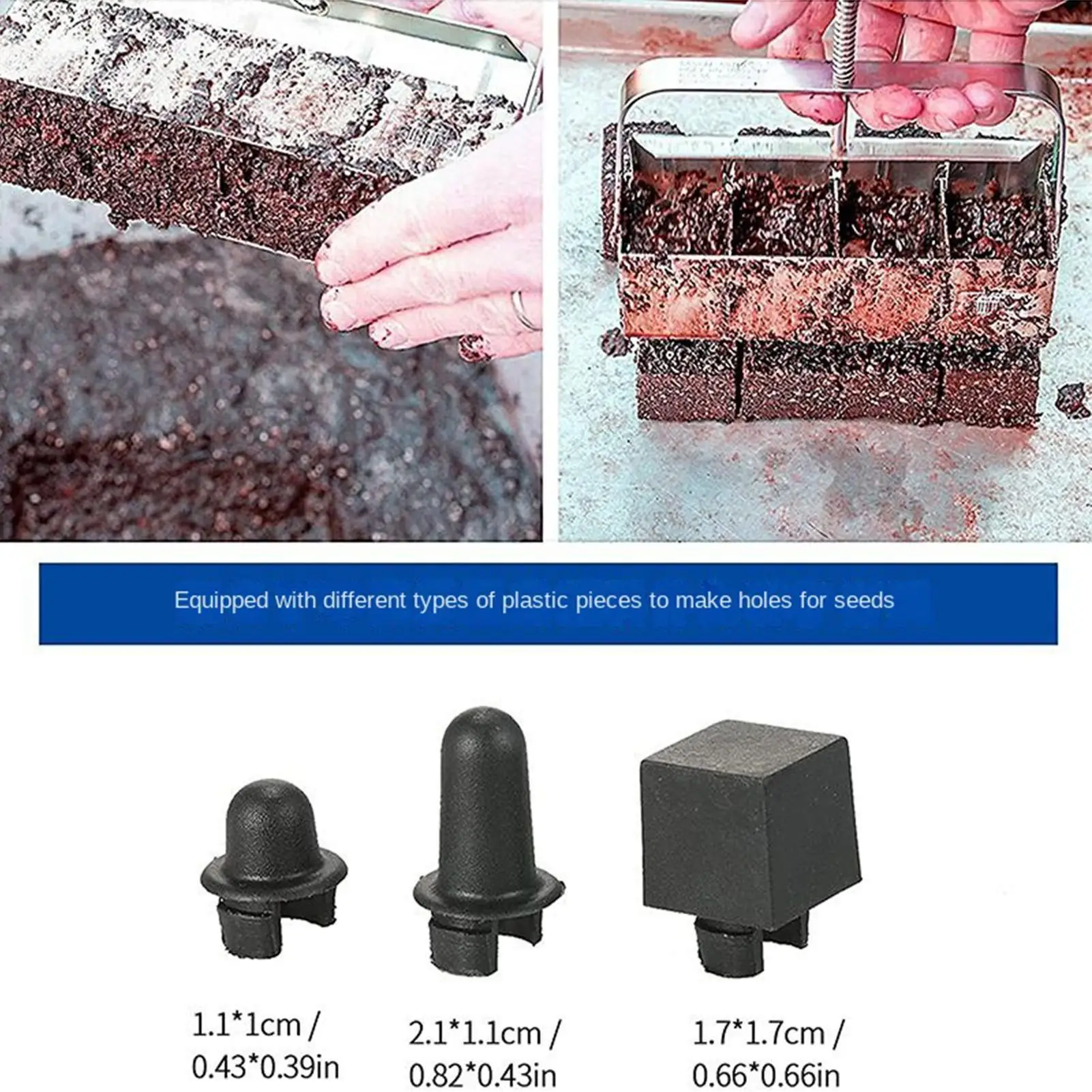 Soil Block Maker Tool Anti-Slip Gardening Sowing Aid Seeding Block Makers For Lettuce Vegetables Flowers Yard Farm Porches
Soil Block Maker Tool Anti-Slip Gardening Sowing Aid Seeding Block Makers For Lettuce Vegetables Flowers Yard Farm Porches