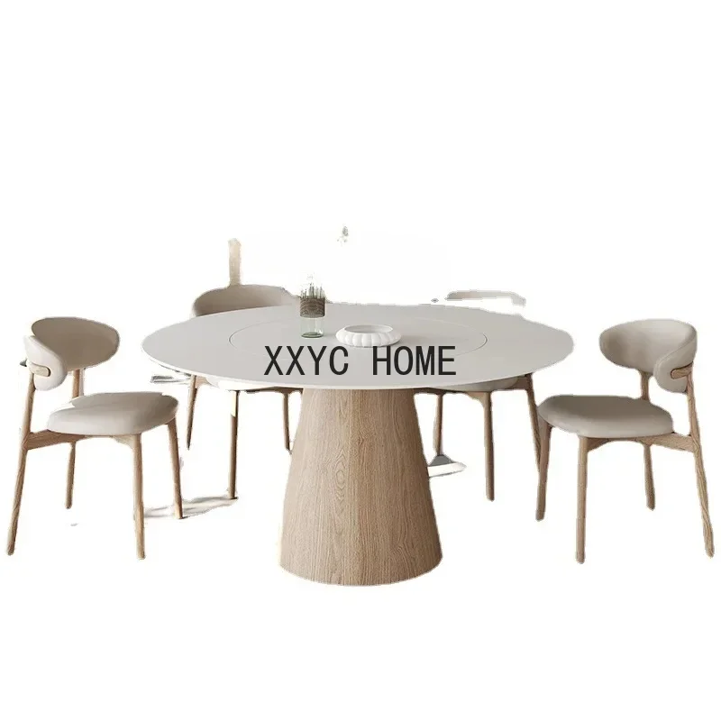 Nordic Solid Wood Stone Plate round Table Pure White Home Dining Table Wood Color round Table
Nordic Solid Wood Stone Plate round Table Pure White Home Dining Table Wood Color round Table