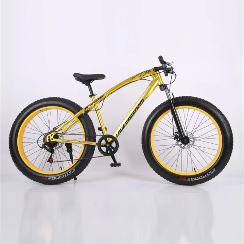 Wholesale Suspension Fork High Carbon Frame Aluminum Alloy Rim Snow Bike 21 Speed with Gears Fat Tire Bicycle City Commuter
Wholesale Suspension Fork High Carbon Frame Aluminum Alloy Rim Snow Bike 21 Speed with Gears Fat Tire Bicycle City Commuter