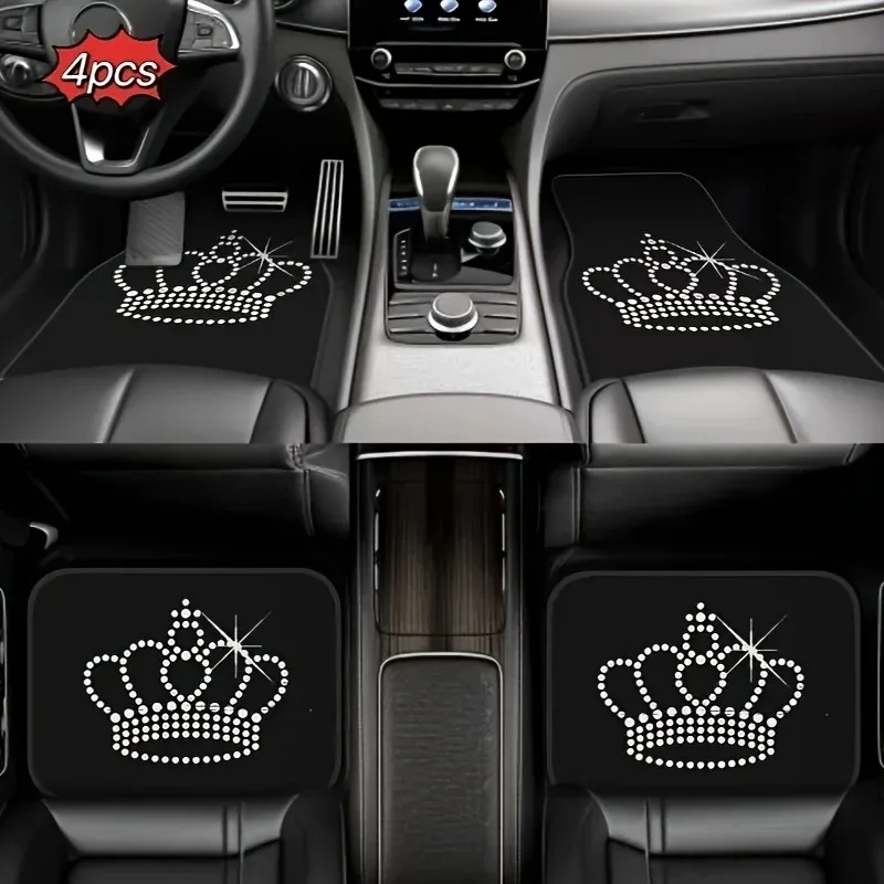 A set of luxury car floor mats with 4 crown designs - suitable for Honda and Tesla - durable car interior accessories - a gift f
A set of luxury car floor mats with 4 crown designs - suitable for Honda and Tesla - durable car interior accessories - a gift f