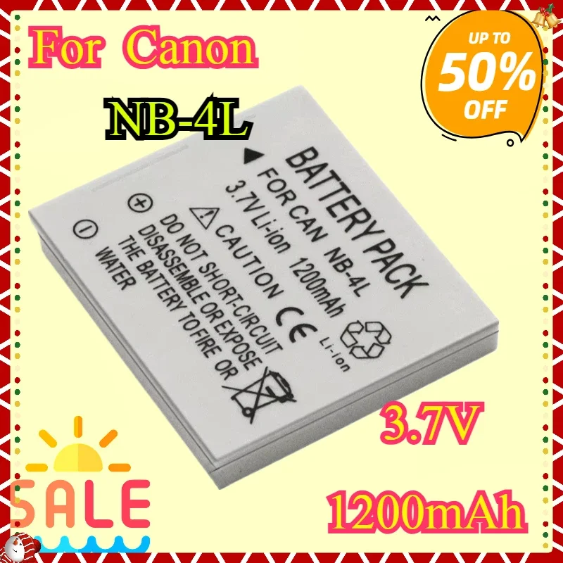 NB-4L NB 4L NB4L Battery 1200mah for Canon IXUS 30 40 50 55 60 65 80 100 I20 110 115 120 130 IS 117 220 225 230 255 Batteries
NB-4L NB 4L NB4L Battery 1200mah for Canon IXUS 30 40 50 55 60 65 80 100 I20 110 115 120 130 IS 117 220 225 230 255 Batteries