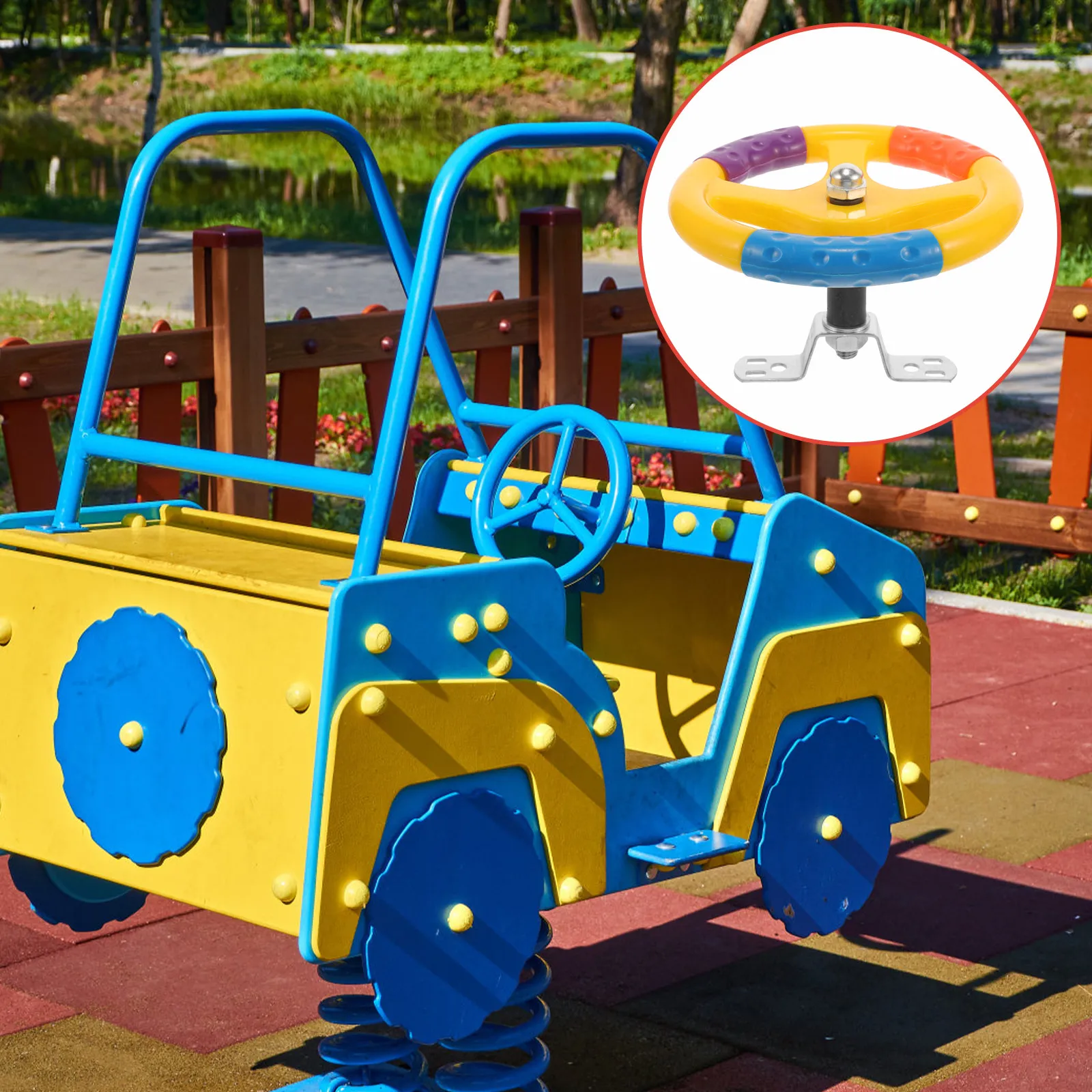 Steering Wheel Kid Swing Machine Colorful Plastic Metal Handle Safe Reliable Comfortable Grip Compatible Children's Riding Car
Steering Wheel Kid Swing Machine Colorful Plastic Metal Handle Safe Reliable Comfortable Grip Compatible Children's Riding Car