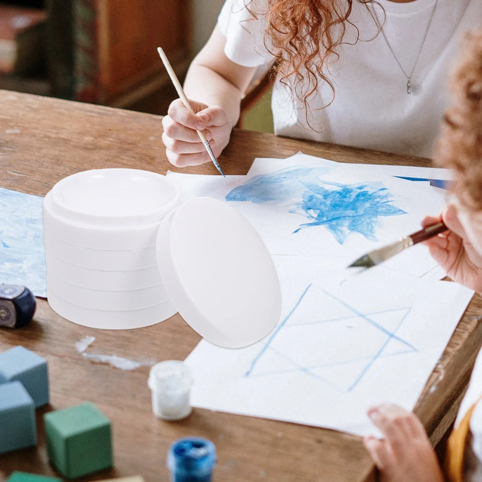 1Pcs Paint Tray Multi Holes Color Pallet Lightweight Portable Imitation Porcelain Mixing Plate Watercolor Pigment Tray
1Pcs Paint Tray Multi Holes Color Pallet Lightweight Portable Imitation Porcelain Mixing Plate Watercolor Pigment Tray