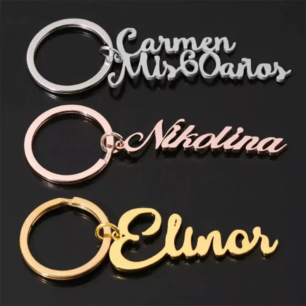 Customize Name KeyChain DIY Accessory Stainless Steel Personalized Jewelry Engraved Charm for Women Men Birthady Valentine Gifts
Customize Name KeyChain DIY Accessory Stainless Steel Personalized Jewelry Engraved Charm for Women Men Birthady Valentine Gifts