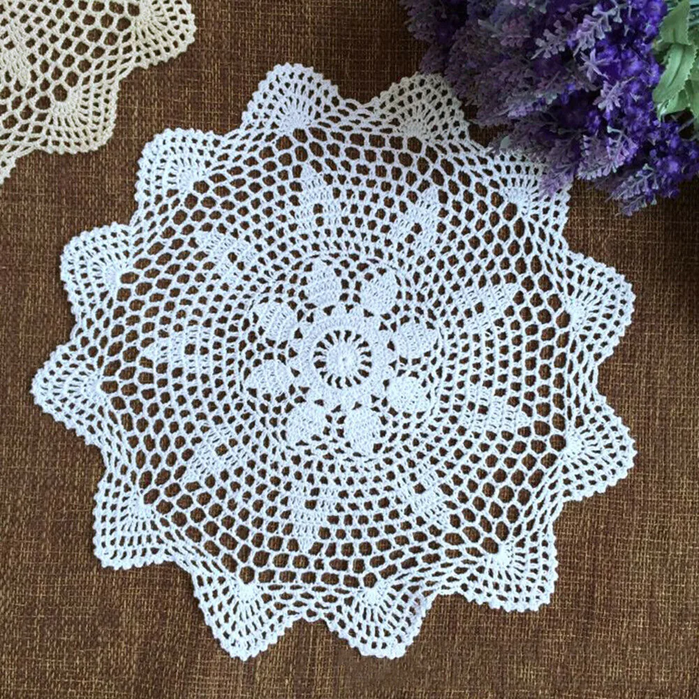 Modern Lace Embroidery Tablecloth Round Hollow-out Tea Table Cloth Cover Mat Placemat Kitchen Party Home Dining Wedding Decor
Modern Lace Embroidery Tablecloth Round Hollow-out Tea Table Cloth Cover Mat Placemat Kitchen Party Home Dining Wedding Decor