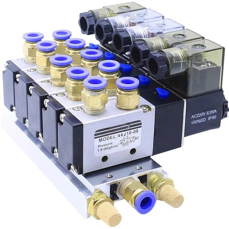 Пневматический электромагнитный регулирующий клапан, группа 4V210-08, базовый комплект электрического распределительного клапана AC220V/DC24V
Пневматический электромагнитный регулирующий клапан, группа 4V210-08, базовый комплект электрического распределительного клапана AC220V/DC24V