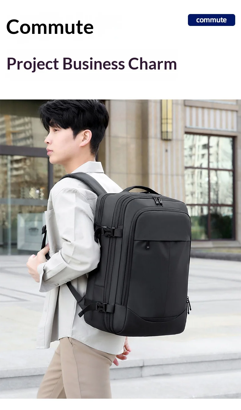 Large Capacity Business Backpack Men Women Laptop Bag USB Charging Port Waterproof Polyester Travel Backpack Expandable
Large Capacity Business Backpack Men Women Laptop Bag USB Charging Port Waterproof Polyester Travel Backpack Expandable