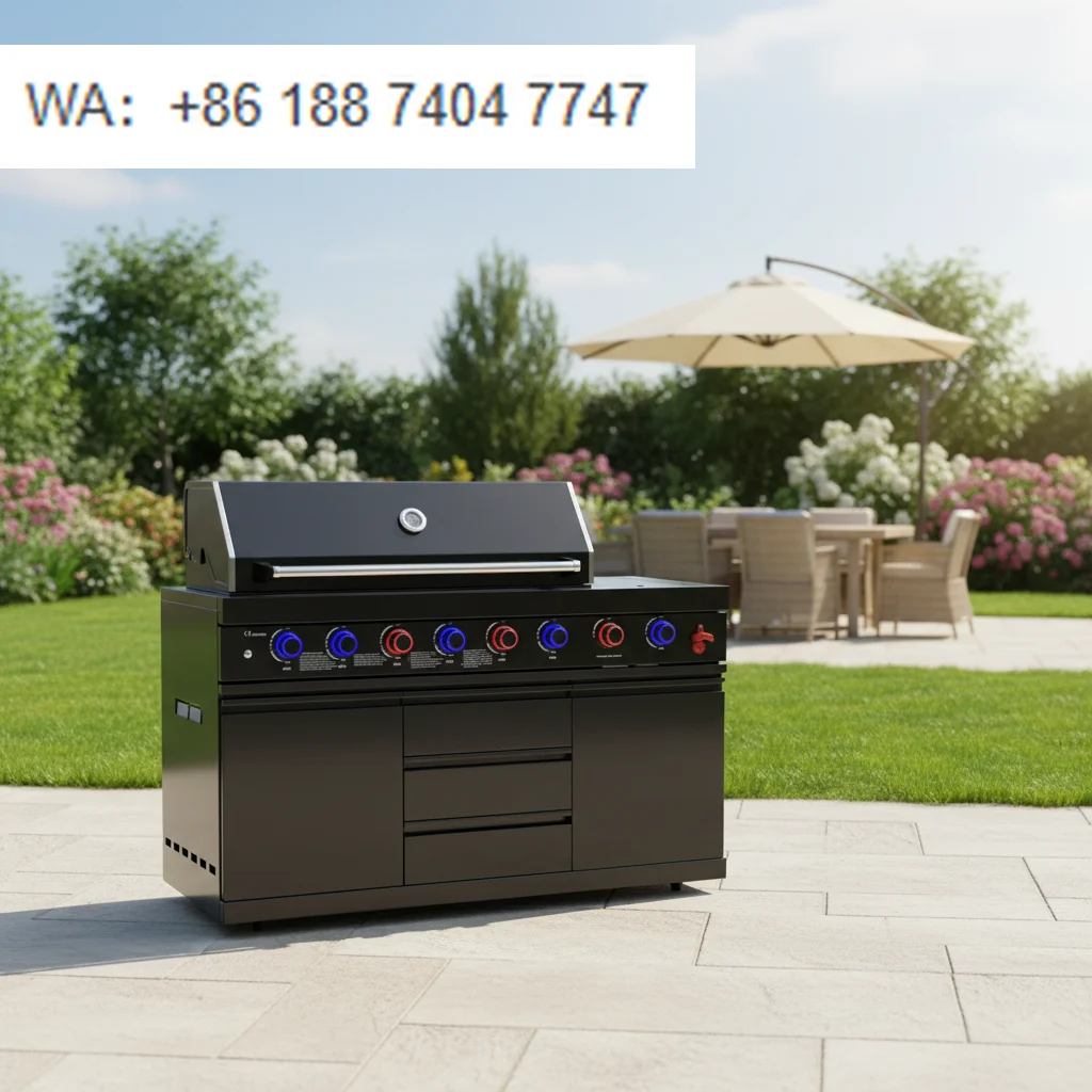 Premium 6-Burner Modern Freestanding Outdoor Gas Grill with Adjustable Infrared Back Burner Home Garden Supplies
Premium 6-Burner Modern Freestanding Outdoor Gas Grill with Adjustable Infrared Back Burner Home Garden Supplies