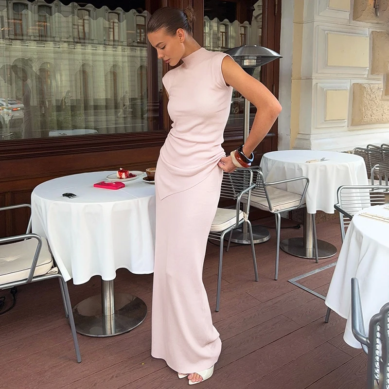 Tornova Turtleneck Knitted Suit Women's Slim Elegant Short Sleeve Top Irregular Long Skirt Casual Dress Sets Lady Vacation Party
Tornova Turtleneck Knitted Suit Women's Slim Elegant Short Sleeve Top Irregular Long Skirt Casual Dress Sets Lady Vacation Party