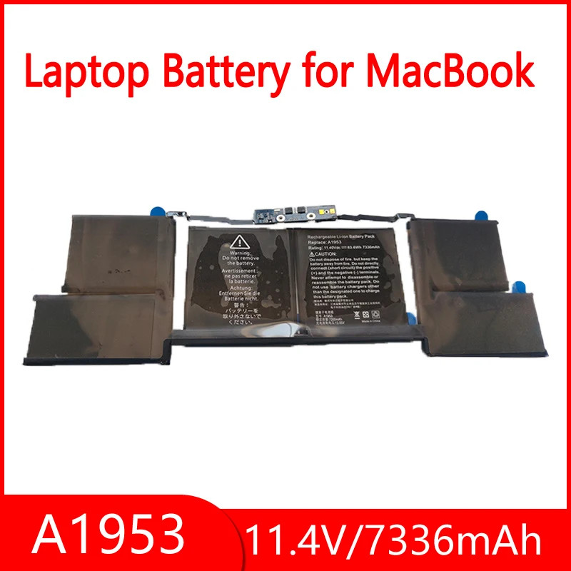 Laptop Battery for Apple for Macbook Pro A1990 15'' Touch Bar 2018 2019 Year EMC3215 EMC3359 MR962LL 7336mAh 11.4V A1953
Laptop Battery for Apple for Macbook Pro A1990 15'' Touch Bar 2018 2019 Year EMC3215 EMC3359 MR962LL 7336mAh 11.4V A1953