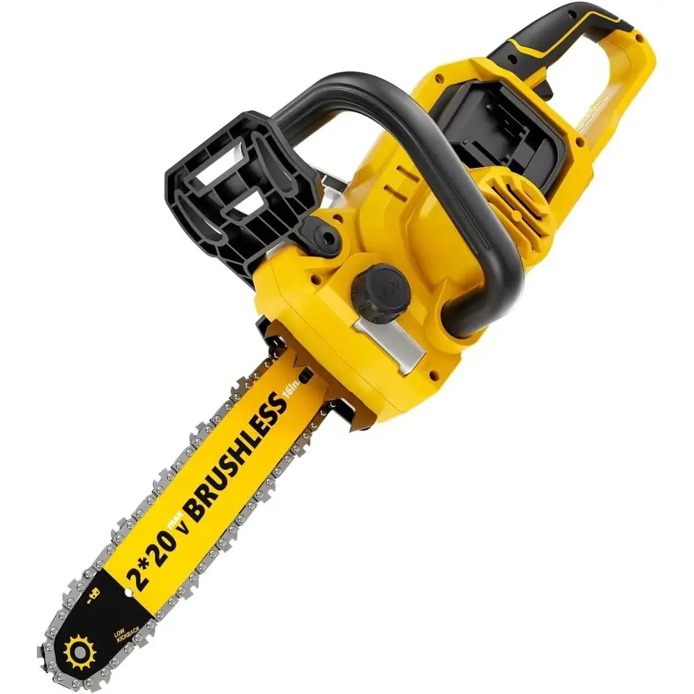40V(20V*2) 16" BrushlChainsaw Cordl, Electric Chainsaw ully Compatible with 20V MAX, Auto-Oiling, Tool-ree Tensioning, Saety Cha
40V(20V*2) 16" BrushlChainsaw Cordl, Electric Chainsaw ully Compatible with 20V MAX, Auto-Oiling, Tool-ree Tensioning, Saety Cha