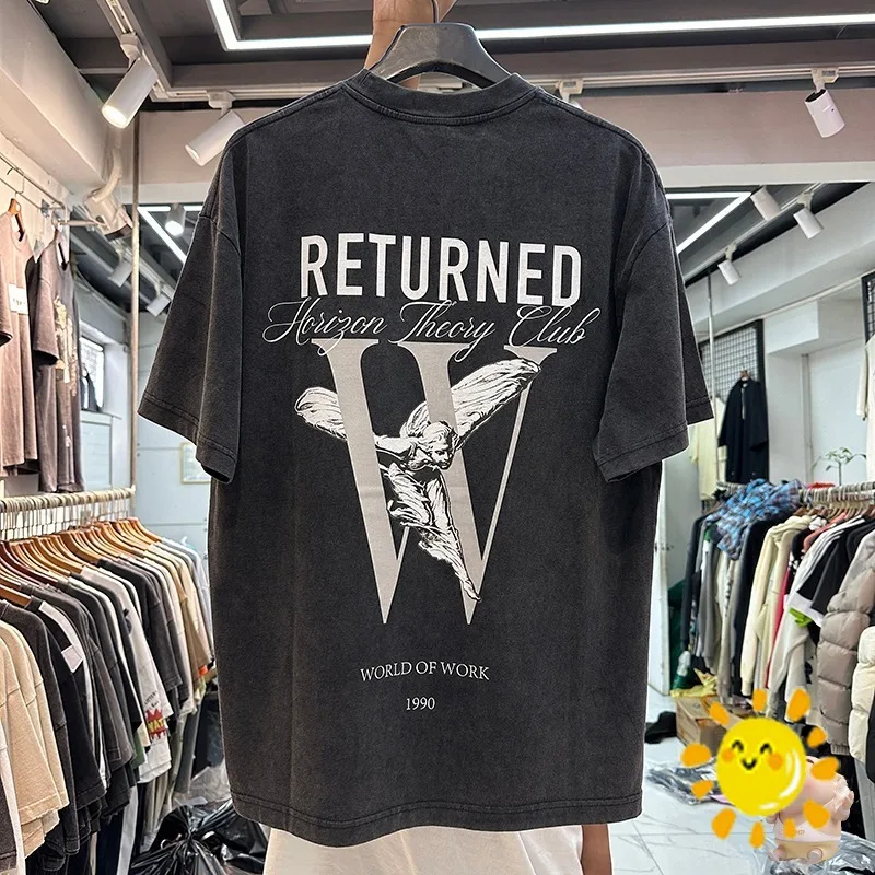 Футболка 24SS Мужская/женская с принтом «World Of Work», топ с винтажным логотипом «Return», моющийся топ с графическим принтом и коротким рукавом, весна-лето
Футболка 24SS Мужская/женская с принтом «World Of Work», топ с винтажным логотипом «Return», моющийся топ с графическим принтом и коротким рукавом, весна-лето