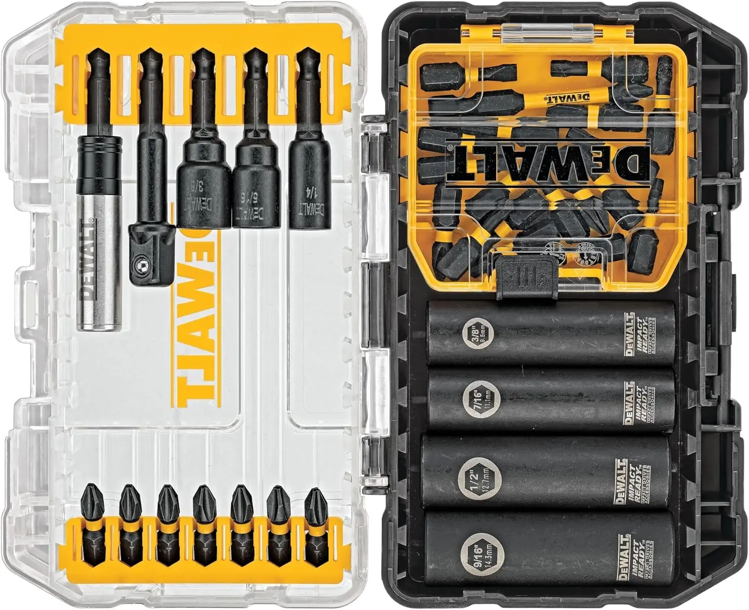 Impact Driver Bit Set, 35-Piece FlexTorq Screwdriver Bits, CNC-Machined Tip for Precise Fit, Connectable Storage Case
Impact Driver Bit Set, 35-Piece FlexTorq Screwdriver Bits, CNC-Machined Tip for Precise Fit, Connectable Storage Case