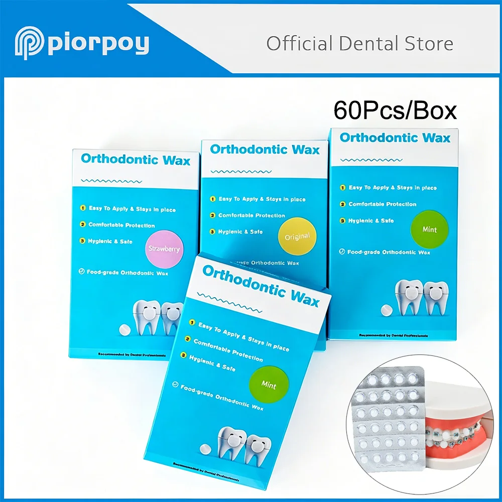 PIORPOY Dental Orthodontic Wax for Braces Relief 60 Pc Dental Wax Dots Individual Hygienic Packaging 3 Flavors Daily Oral Care
PIORPOY Dental Orthodontic Wax for Braces Relief 60 Pc Dental Wax Dots Individual Hygienic Packaging 3 Flavors Daily Oral Care