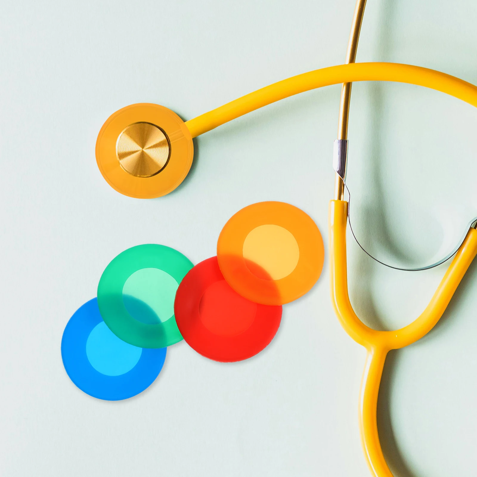 32pcs Silicone Stethoscope Cover Set Protective For Diaphragm Bell Head Replacement Parts Medical Teaching Equipment Accessory
32pcs Silicone Stethoscope Cover Set Protective For Diaphragm Bell Head Replacement Parts Medical Teaching Equipment Accessory