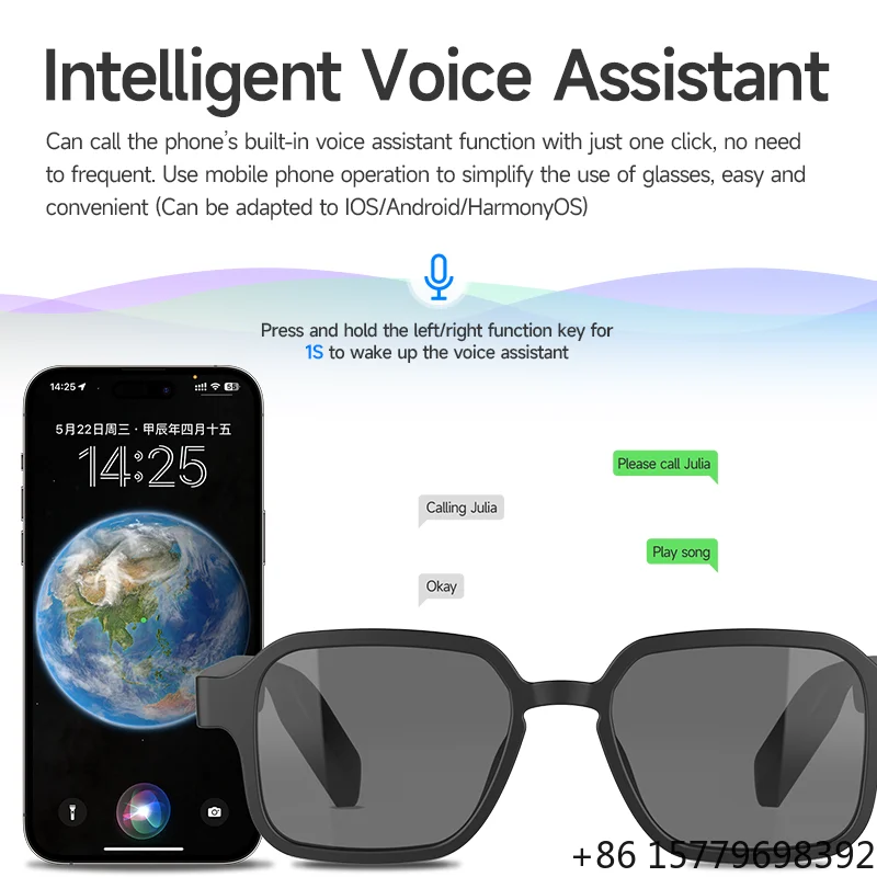 G12-F New TWS Bluetooth Audio Smart Riding Sports Sunglasses Stylish UV400 Open-Ear Audio
G12-F New TWS Bluetooth Audio Smart Riding Sports Sunglasses Stylish UV400 Open-Ear Audio