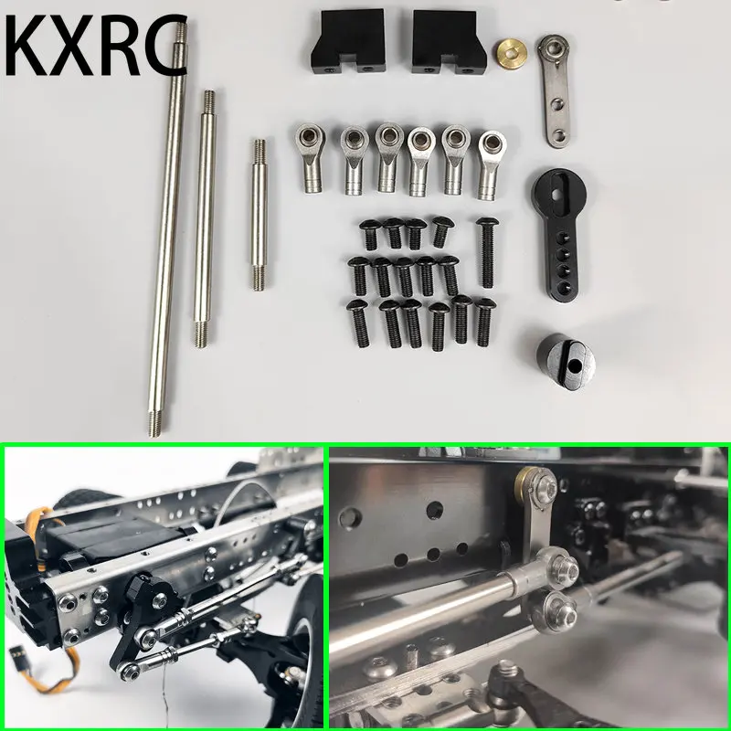 Metal Steering Linkage Tie Rod DIY Refit Part for 1/14 Tamiya RC Truck Trailer Scania 770S Iveco Benz Actros Volvo MAN LESU Car
Metal Steering Linkage Tie Rod DIY Refit Part for 1/14 Tamiya RC Truck Trailer Scania 770S Iveco Benz Actros Volvo MAN LESU Car