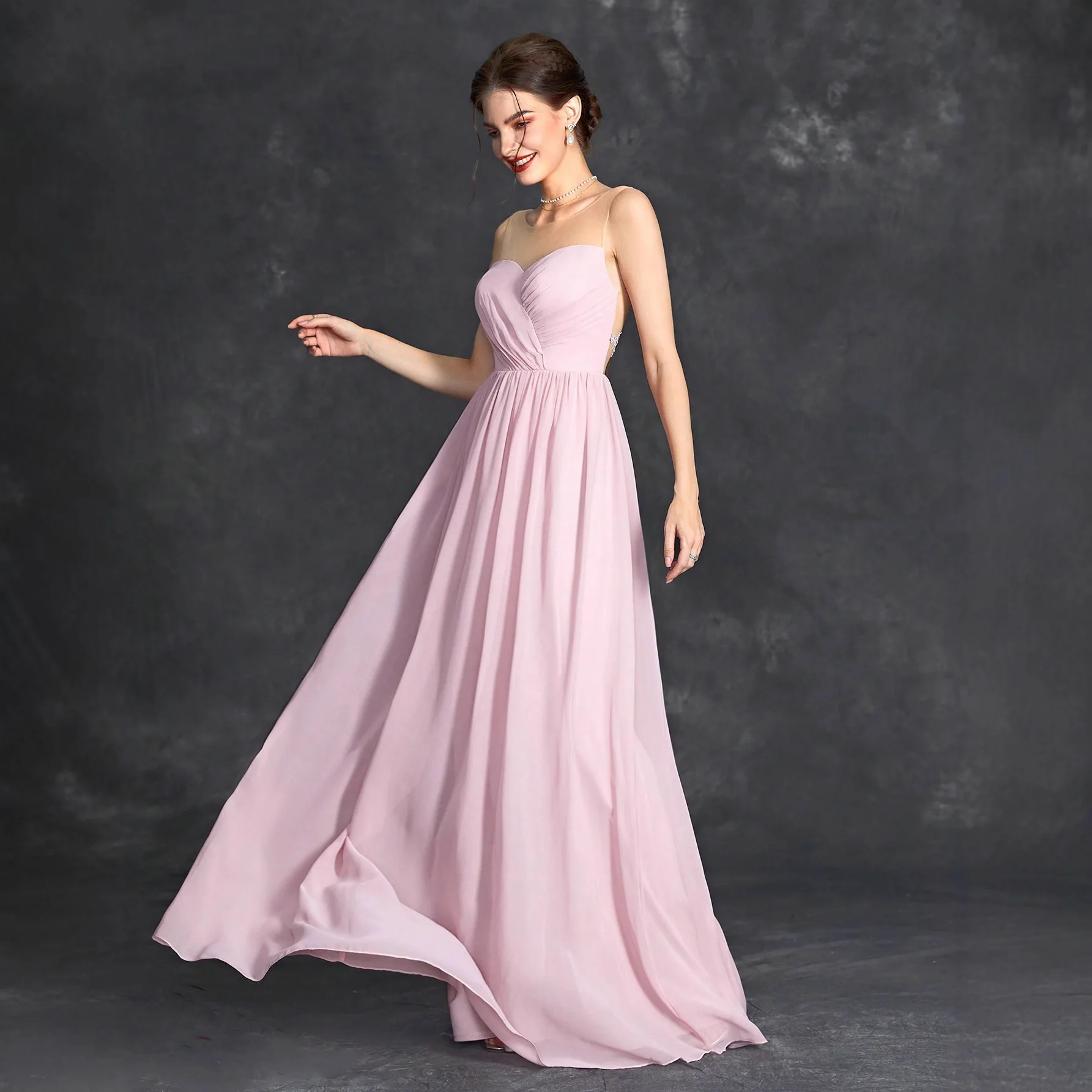 oulder Bared Maid of Dr Women's Sle Chiffon A-Line Skirt Bridesmaid Gown round Ne Chinese Production Evening P...
oulder Bared Maid of Dr Women's Sle Chiffon A-Line Skirt Bridesmaid Gown round Ne Chinese Production Evening P...