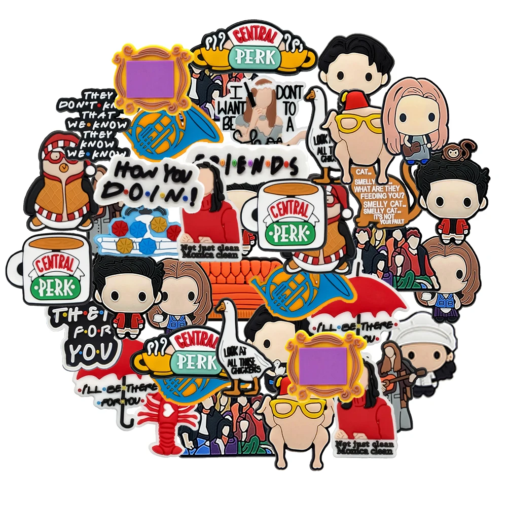 Случайные 28/50/100 шт., подвески для горячей обуви друзей для сабо, украшение для обуви с призраками, популярные аксессуары для обуви премиум-качества, отличный подарок
Случайные 28/50/100 шт., подвески для горячей обуви друзей для сабо, украшение для обуви с призраками, популярные аксессуары для обуви премиум-качества, отличный подарок