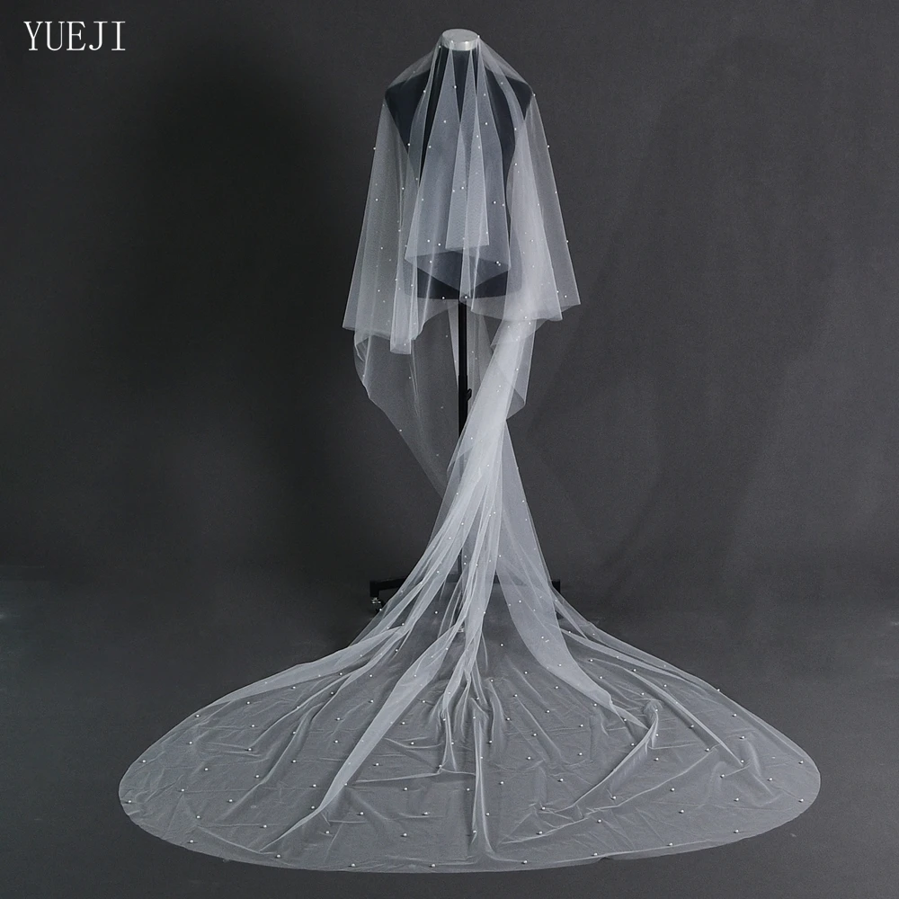 YUEJI Double Layer Pearl Bridal Veil Blusher Wedding Accessories Velos De Novia Lujo Todo Para Boda YJ114
YUEJI Double Layer Pearl Bridal Veil Blusher Wedding Accessories Velos De Novia Lujo Todo Para Boda YJ114